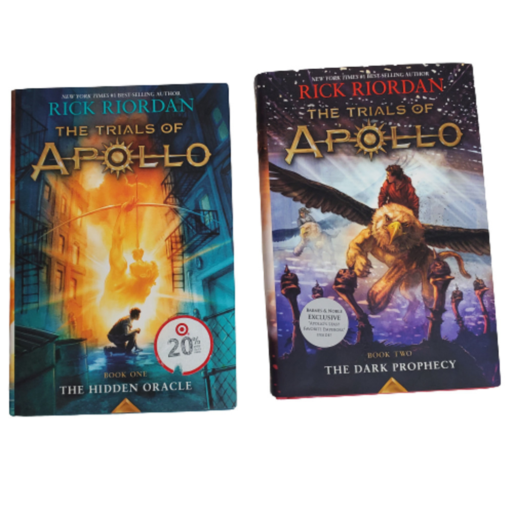 The Trails of Apollo by Rick Riordan Book 1 and Book 2 Hardcover Bundle
